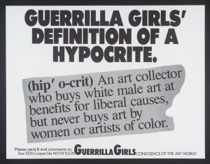Guerrilla Girls' Definition Of Hypocrite 1990 Guerrilla Girls null Purchased 2003 http://www.tate.org.uk/art/work/P78817